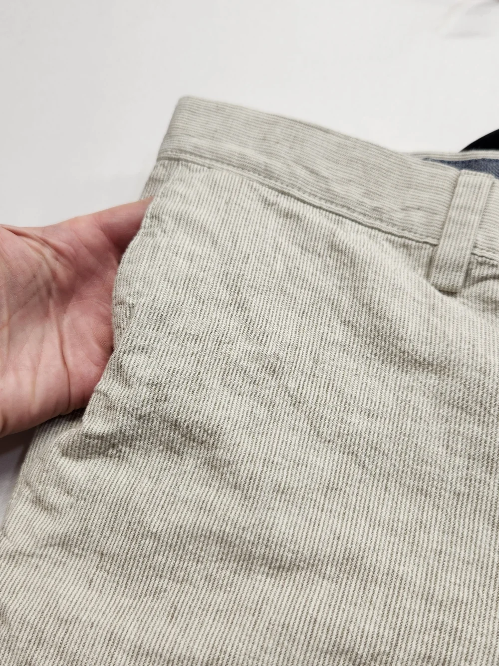 ⭐️Banana Republic Linen Blend Chino Shorts Striped 34 Classic Summer Beach